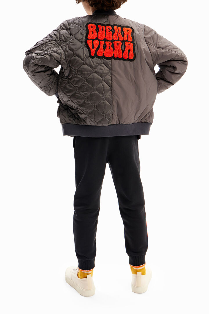 Quilted patch jacket | Desigual