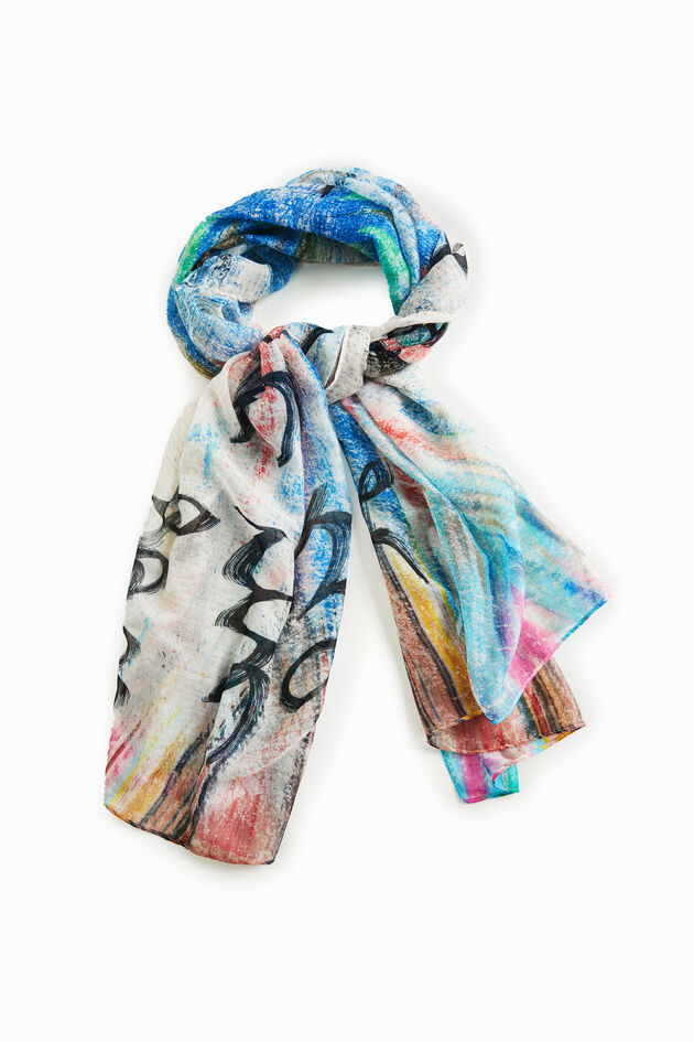 Foulard Desigual 3V6520 Multicolore Neuf Avec étiquettes - Accessoire Femme Tendance