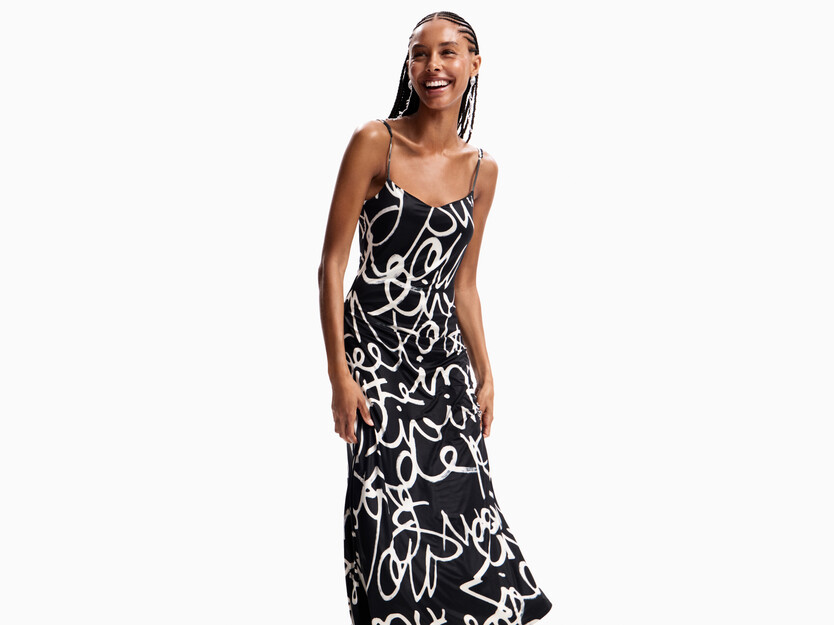 Midikleid Spitze Messages