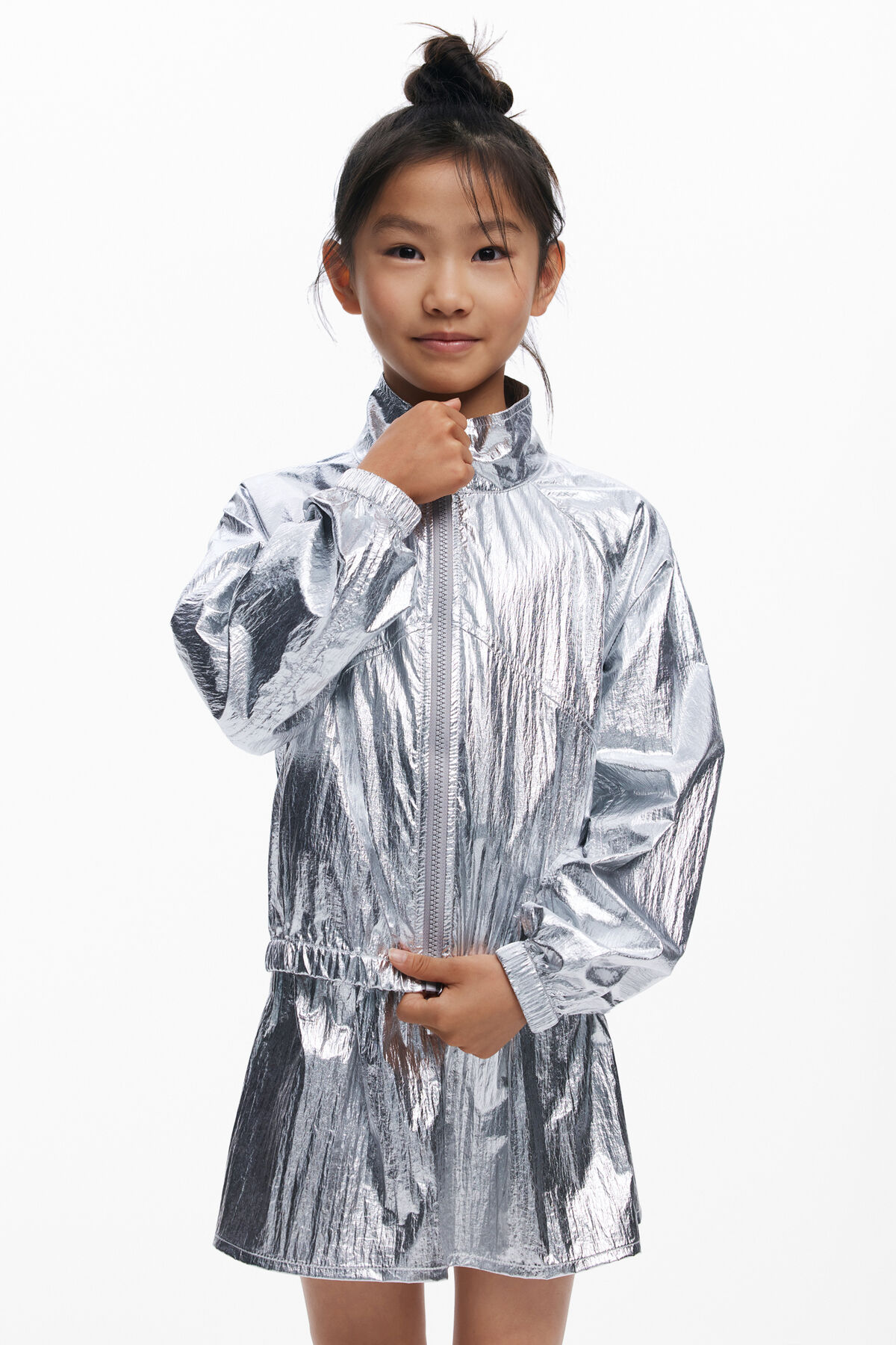 リバーシブルシルバージャケット 黒 少女の頃 I Desigual.com