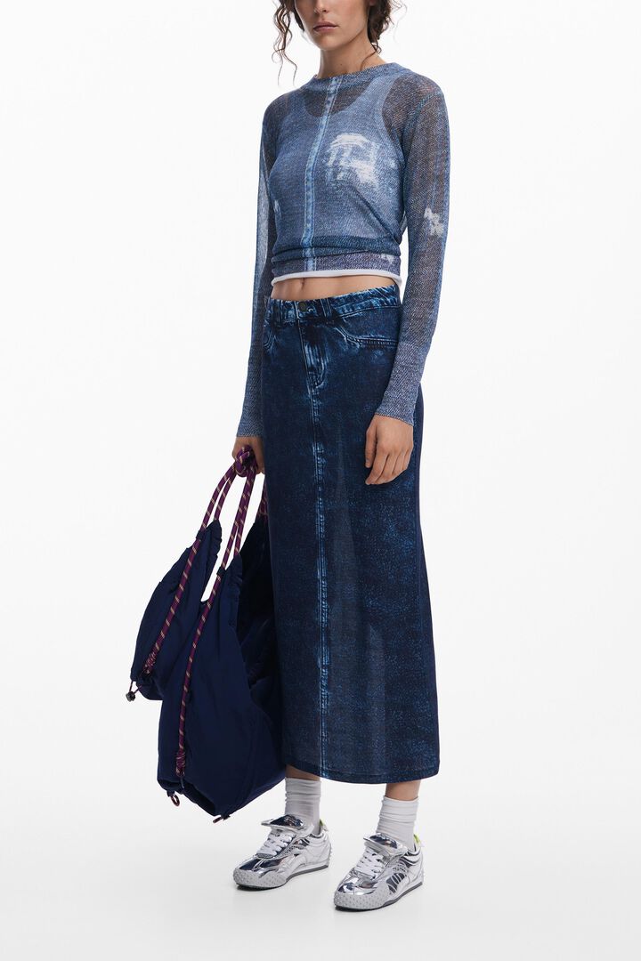デニム風セーター 女性用 I Desigual.com