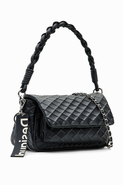 Midsize embossed crossbody bag