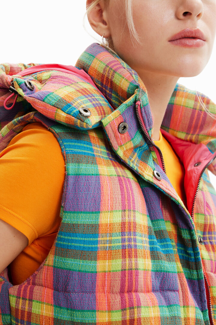 Plaid padded gilet | Desigual