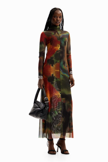 Vestit midi aquarel·la | Desigual