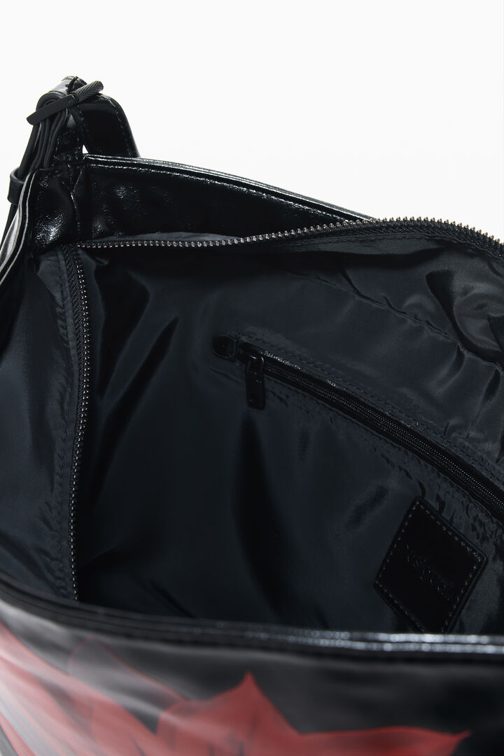 Bolso hombro flor brillante mediano | Desigual