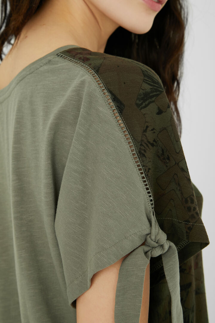 Camiseta tropical lazos | Desigual