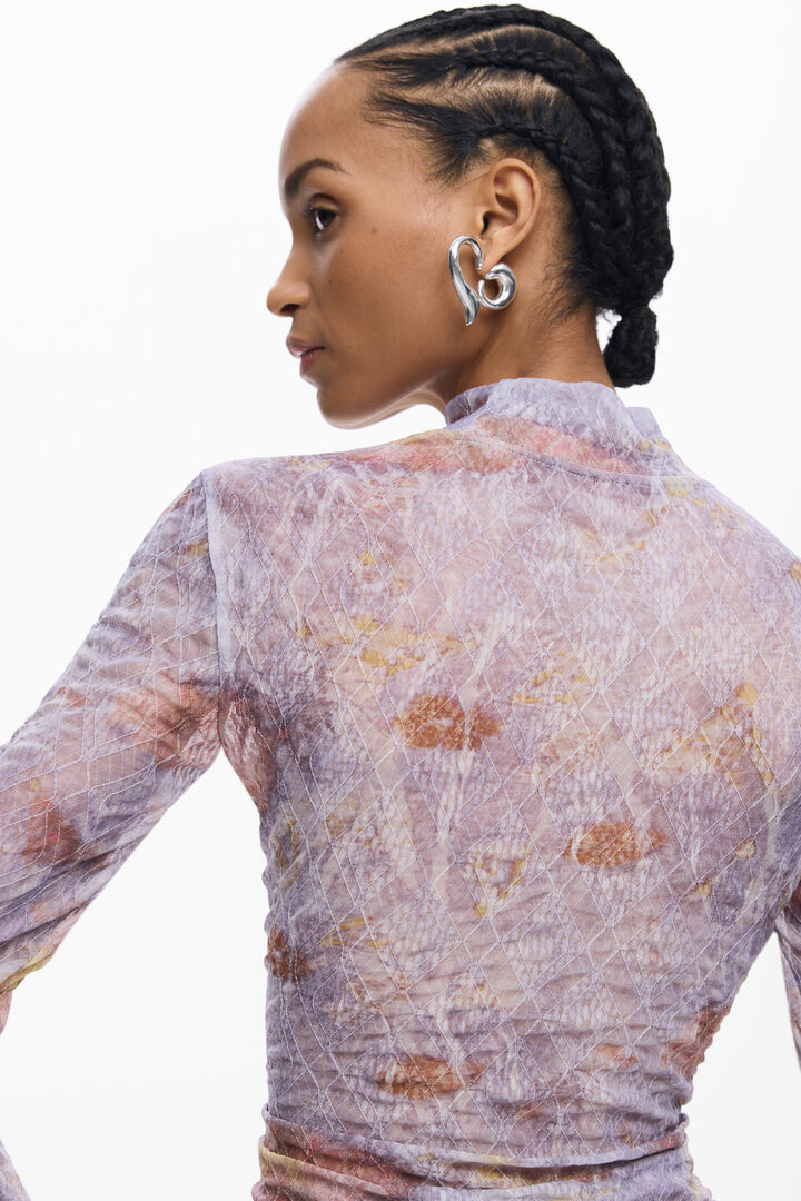 T-shirt à texture imprimée | Desigual