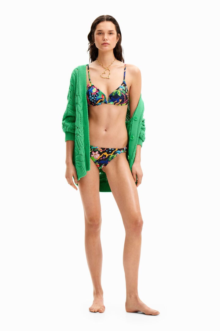 Jungle design bikini bottoms