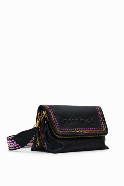 Backstitch crossbody bag