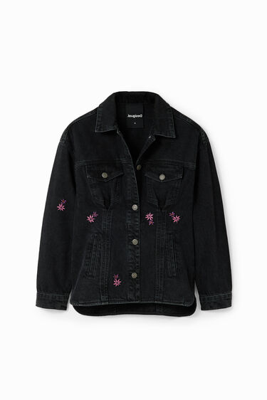 Chaqueta vaquera trucker flores | Desigual