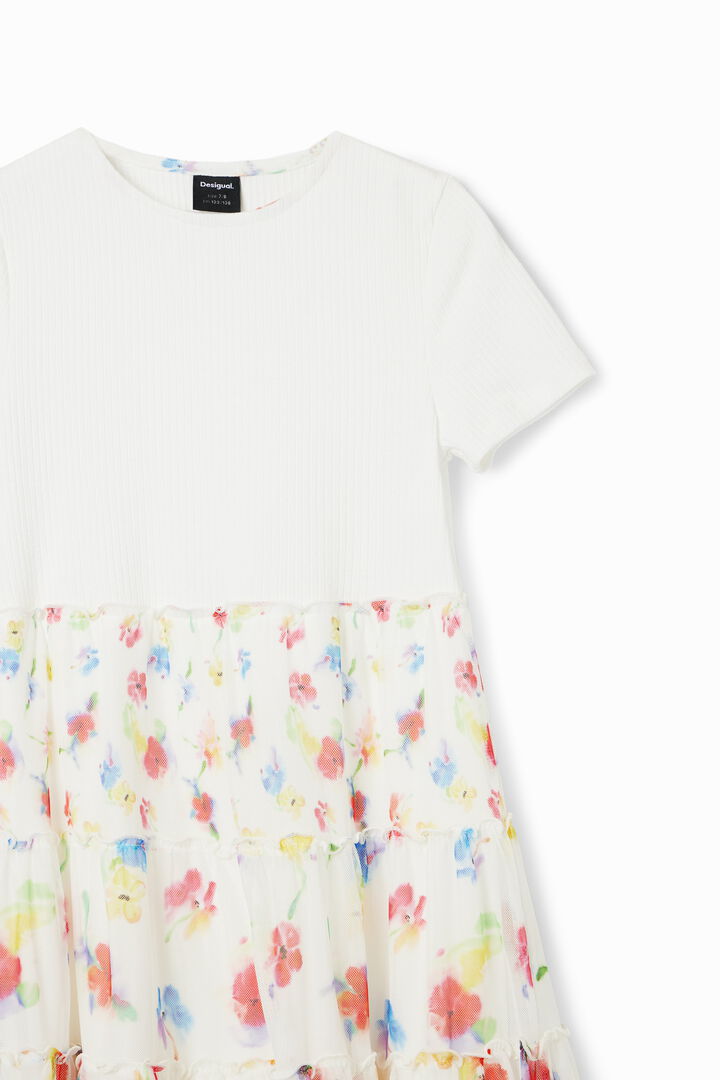 Vestido combinado flores | Desigual