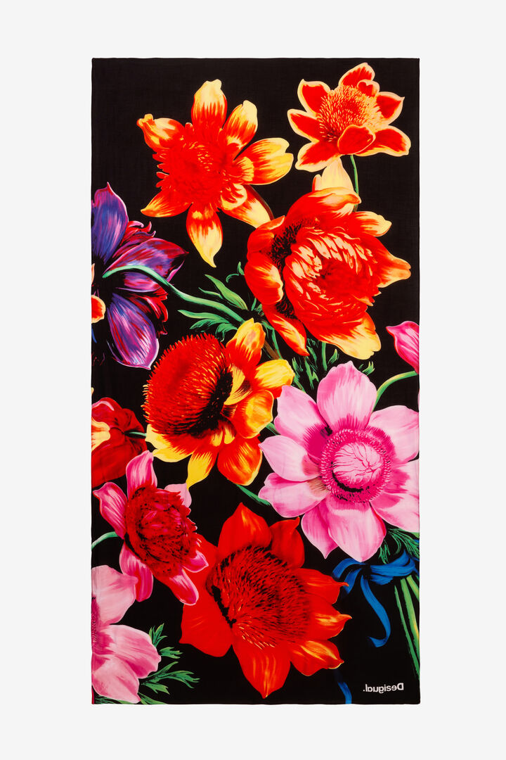 Foulard rectangulaire floral Designed by M. Christian Lacroix | Desigual