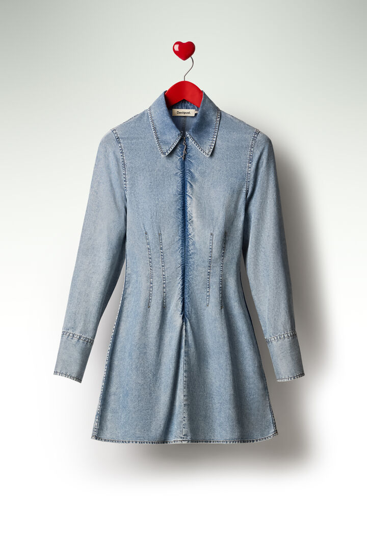 Slim denim dress