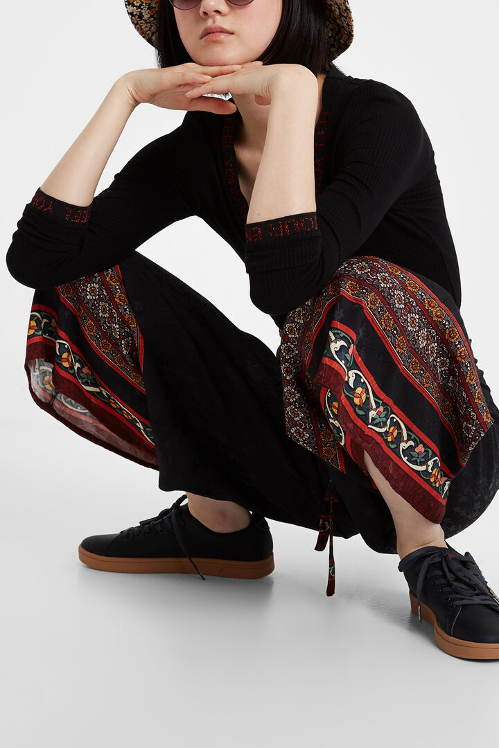 Viscose wide leg trousers | Desigual