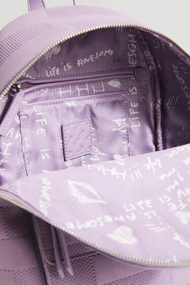 Kicsi lila táska texturált anyagból | Desigual