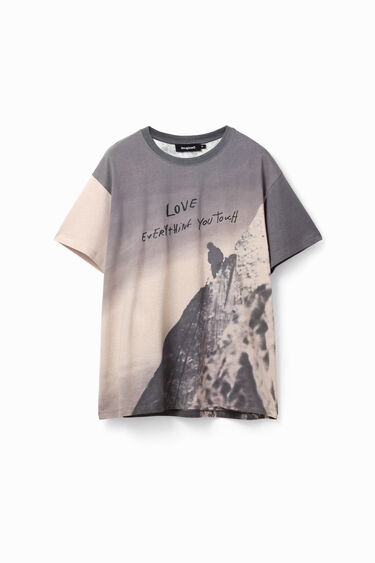 山モチーフ オーバーサイズ Tシャツ | Desigual