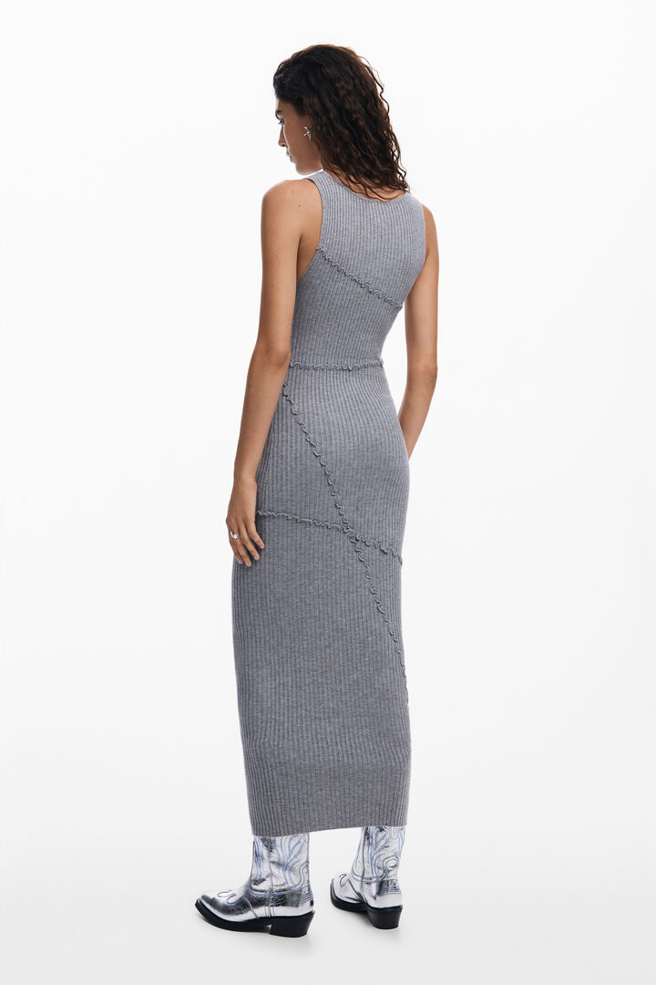 Ribbed long dress | Desigual