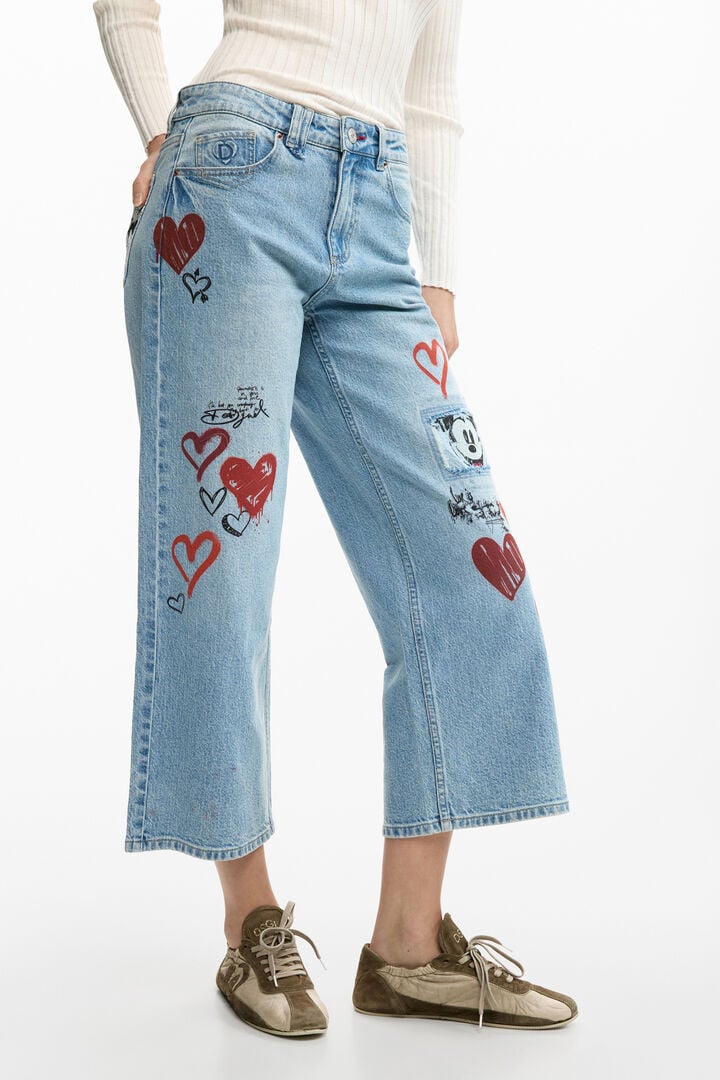 Mickey Mouse&trade; Jeans mit Herzen | Desigual