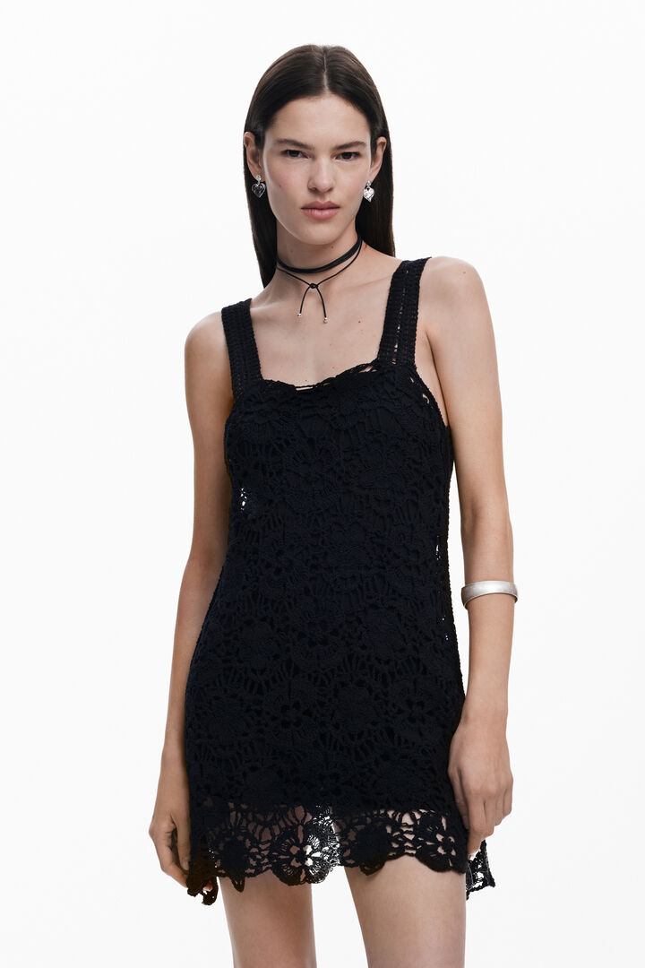 Sukienka mini z szydełka | Desigual