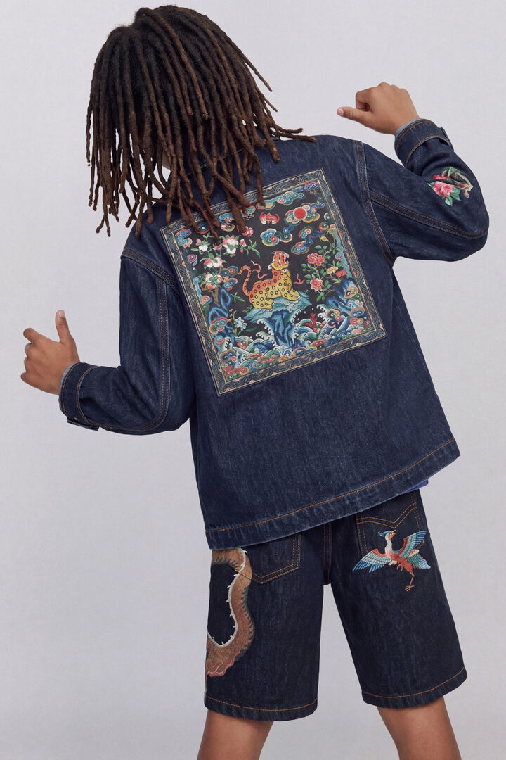printed cotton jacket boy