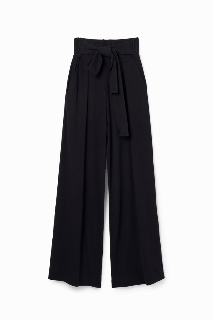 Spodnie wide leg z dzianiny | Desigual