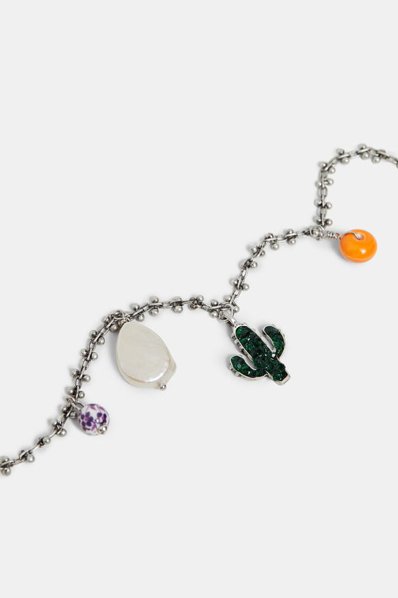 Bracelet silver chain charms | Desigual