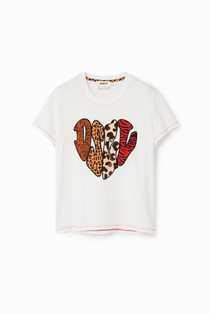 Animal print patch T-shirt | Desigual