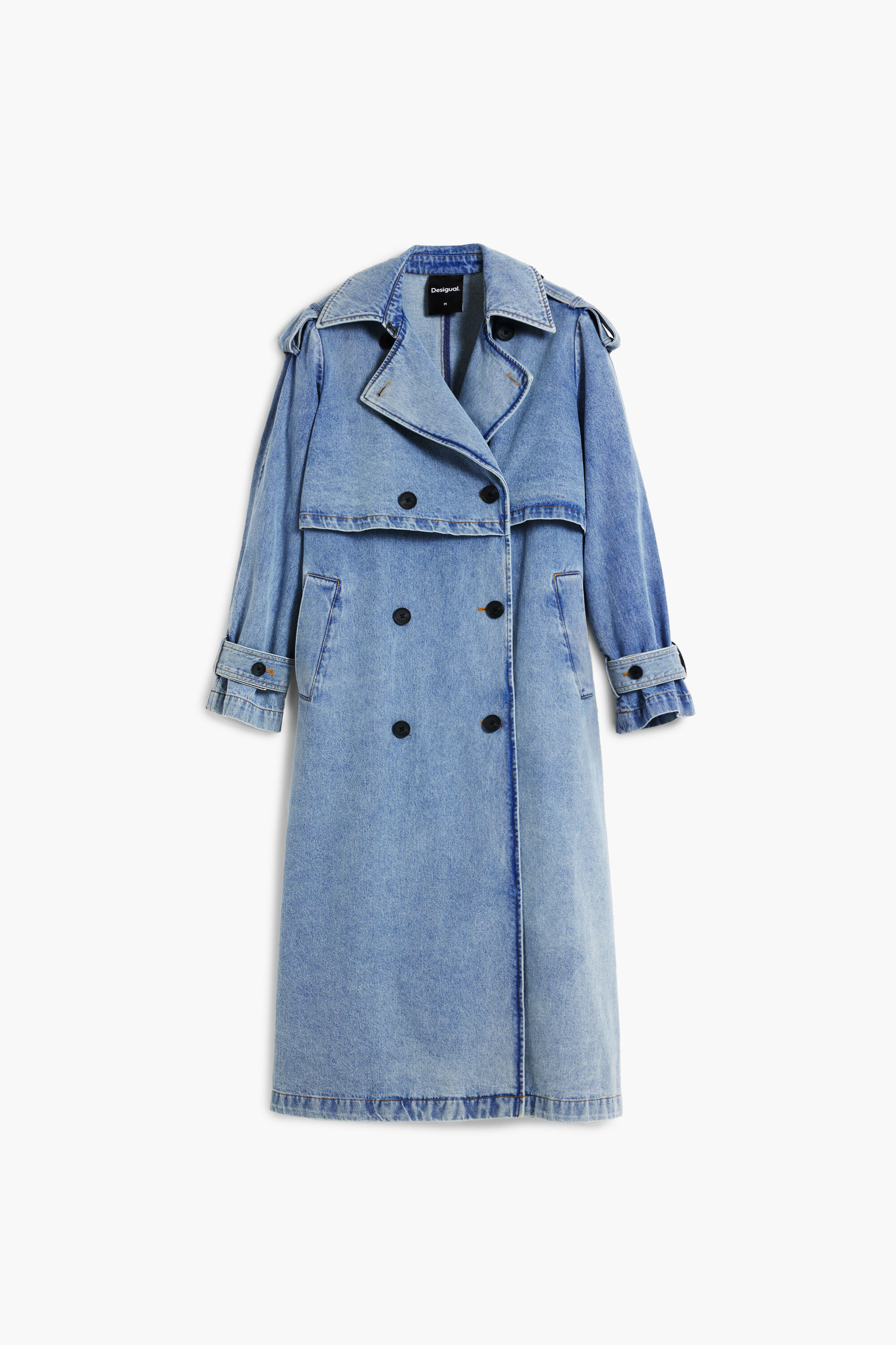 デニムトレンチコートベルト 女性用 I Desigual.com