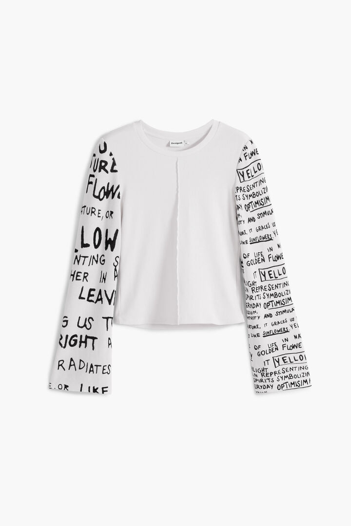 Camiseta mangas estampadas | Desigual