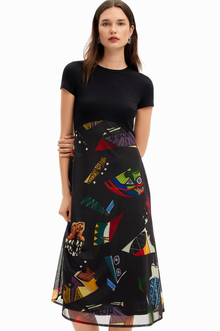 Midi dress combined M. Christian Lacroix | Desigual