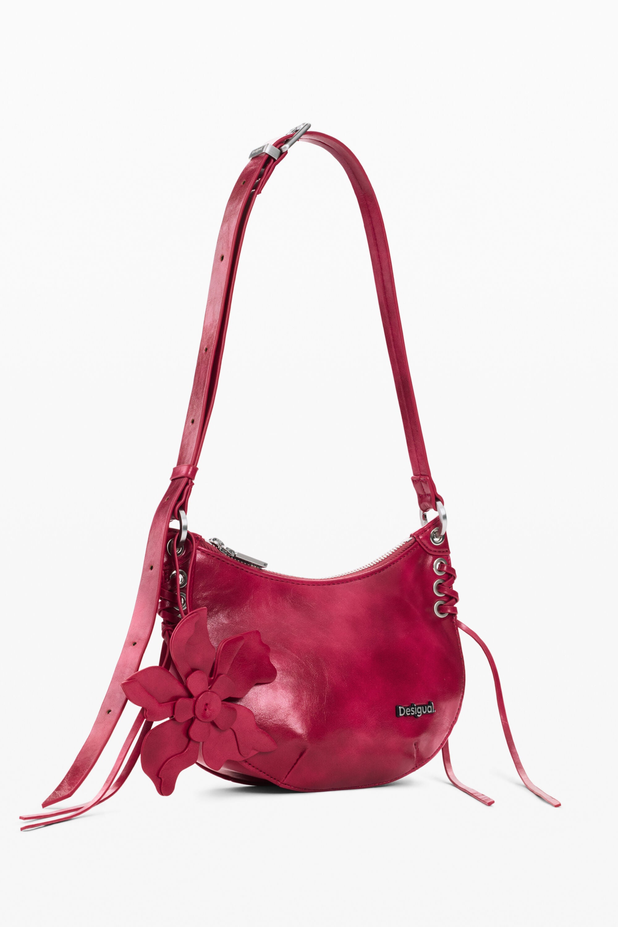 Crossbody wallet flower red women's accessories I Desigual.com