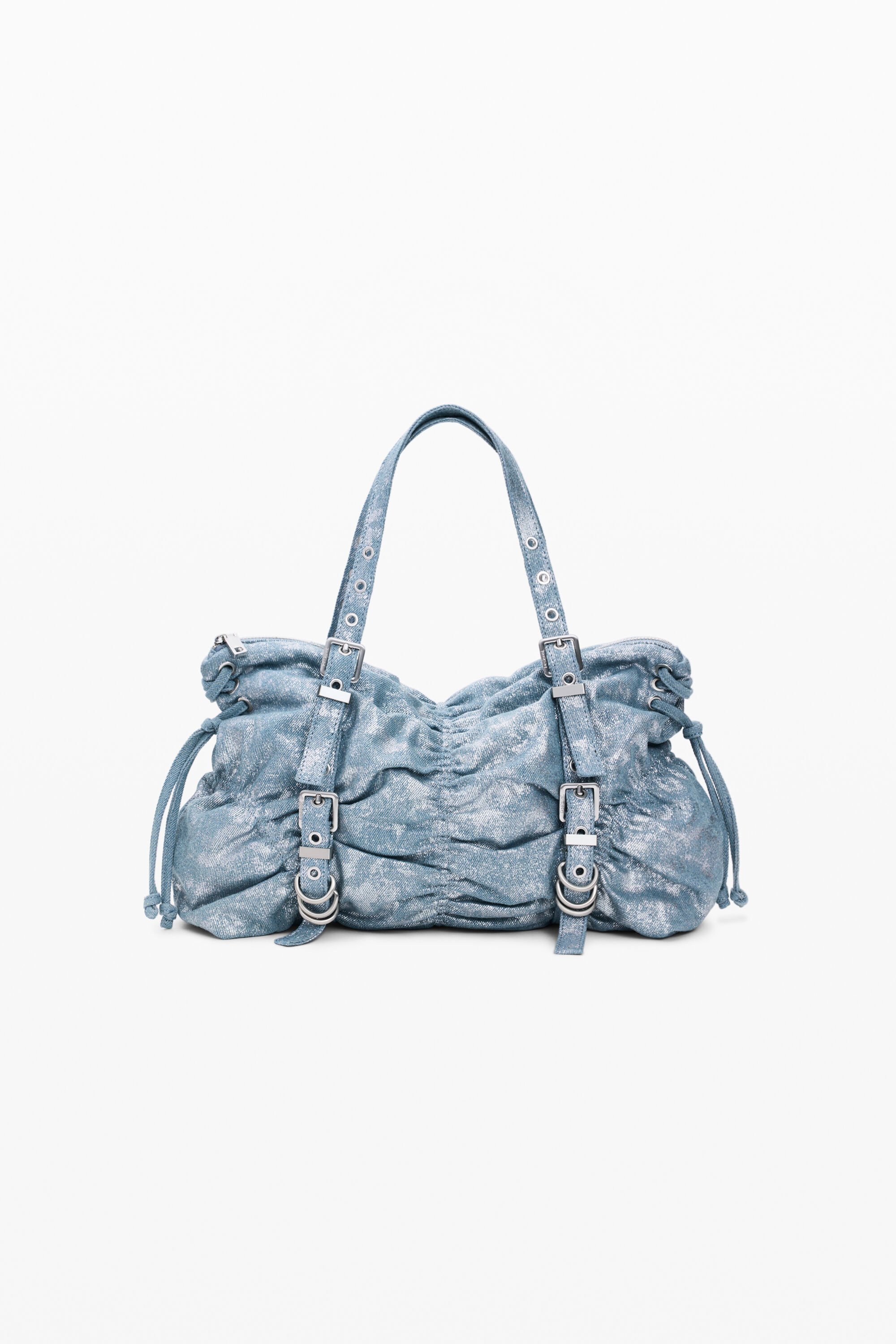 Desigual, Geraffte Denim-Tasche, Damen, Blau, U
