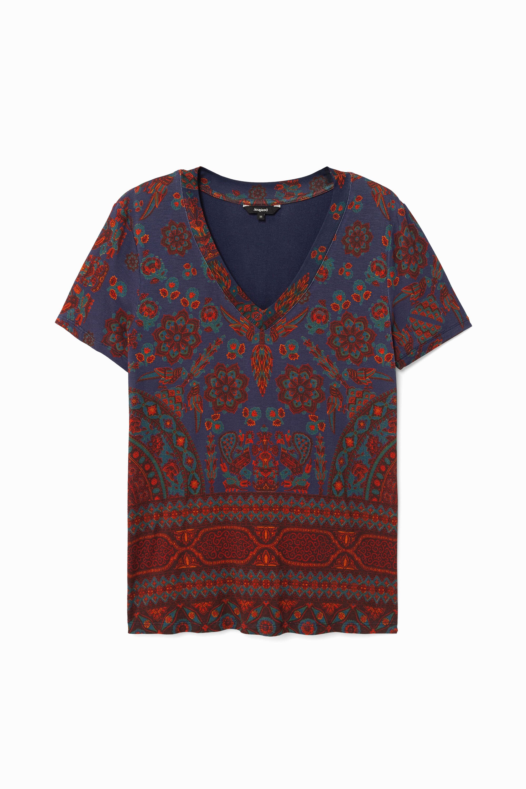 Boho-T-Shirt im Slim Cut