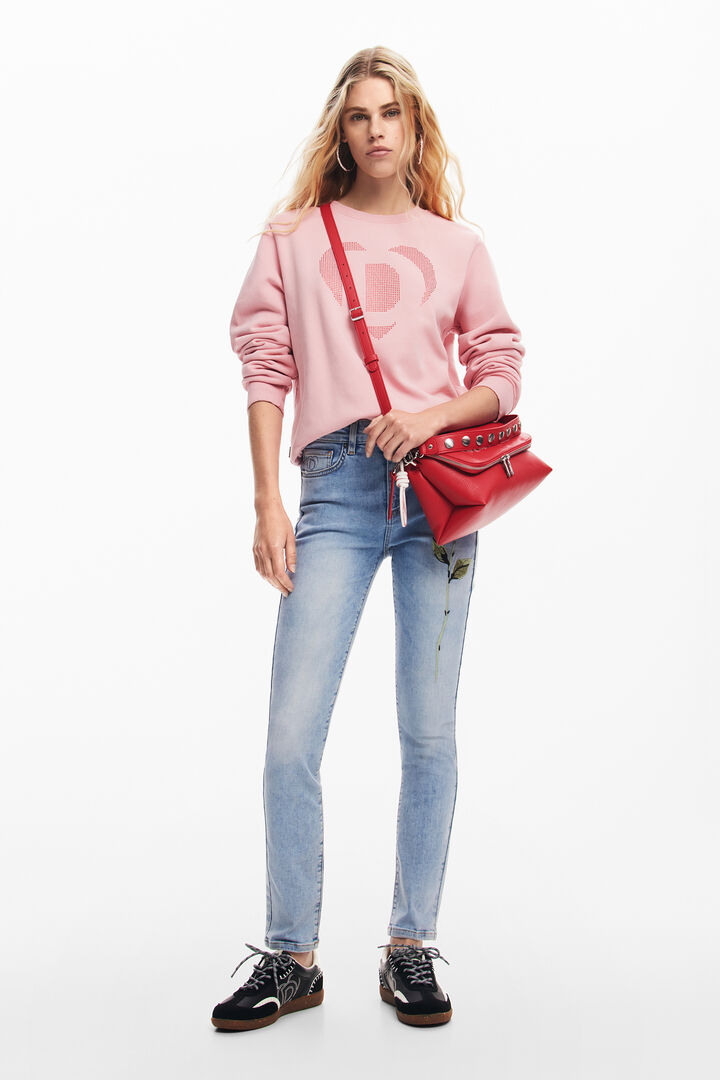 Faux leather effect bag with logo | Desigual