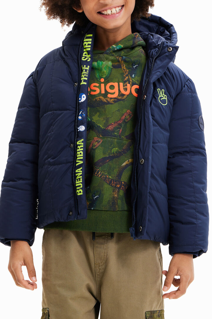 Padded hooded jacket | Desigual