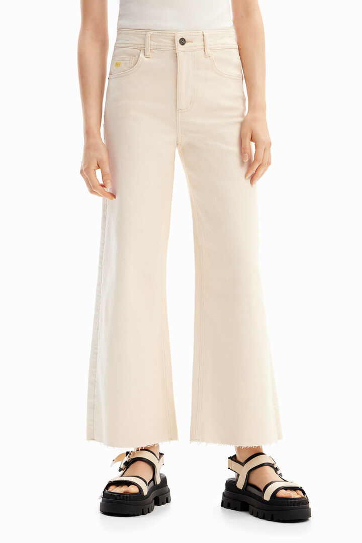 Cropped culotte jeans | Desigual