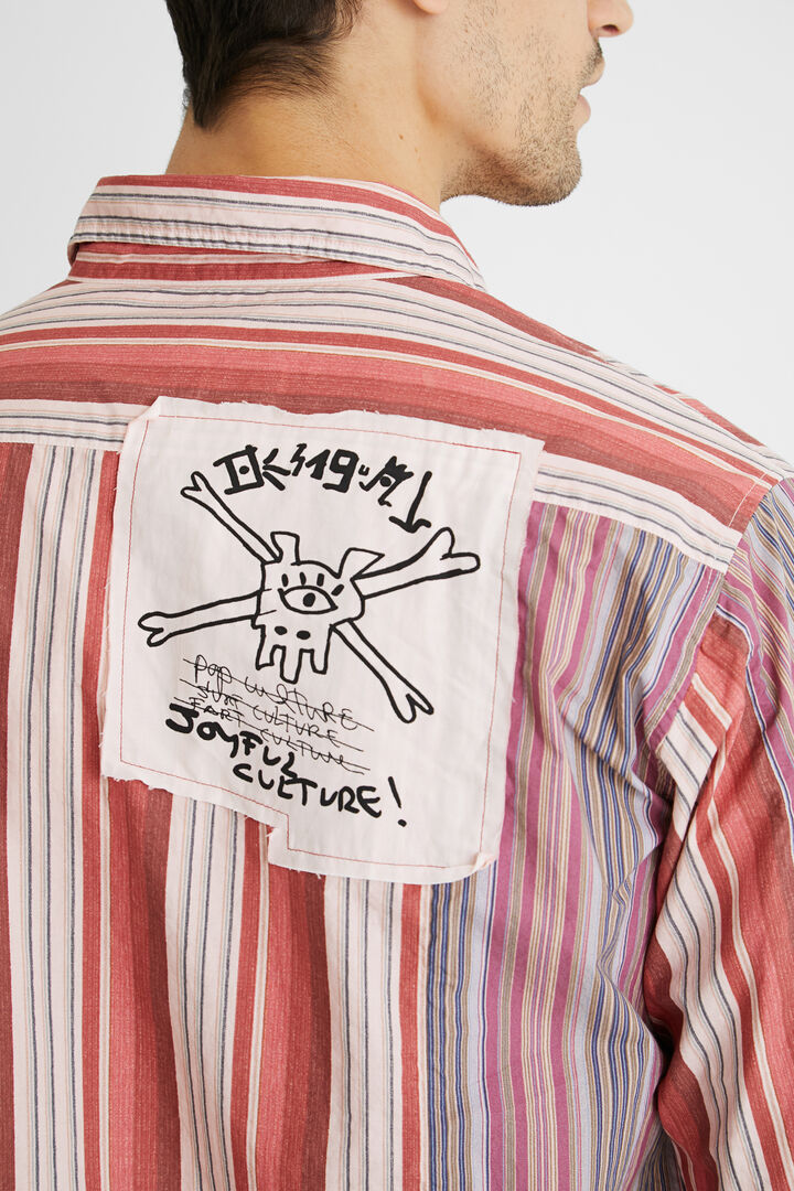 Cotton shirt patch messages | Desigual