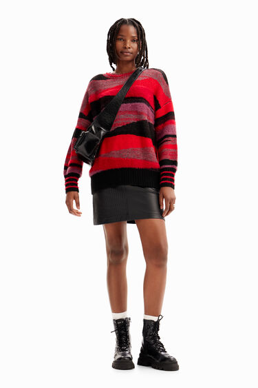 Oversize bands pullover | Desigual