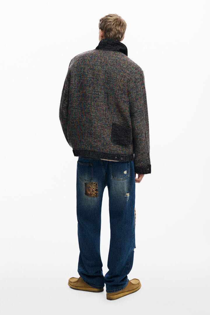 Mottled pocket jacket | Desigual