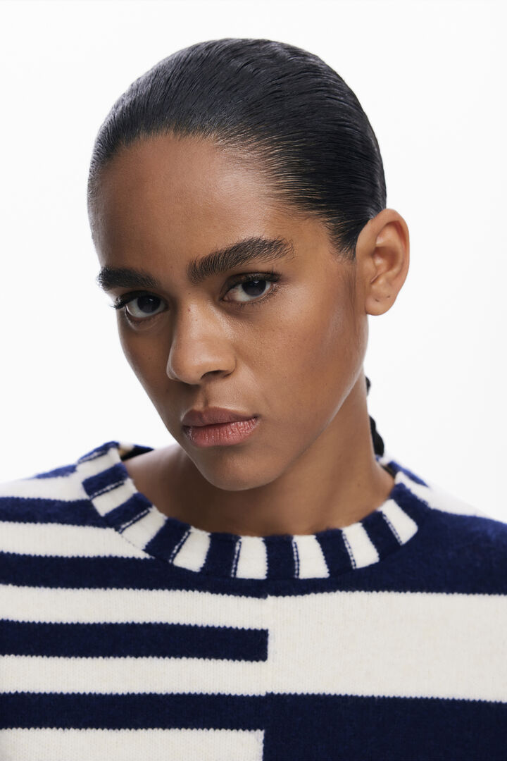 Combined striped sweater | Desigual