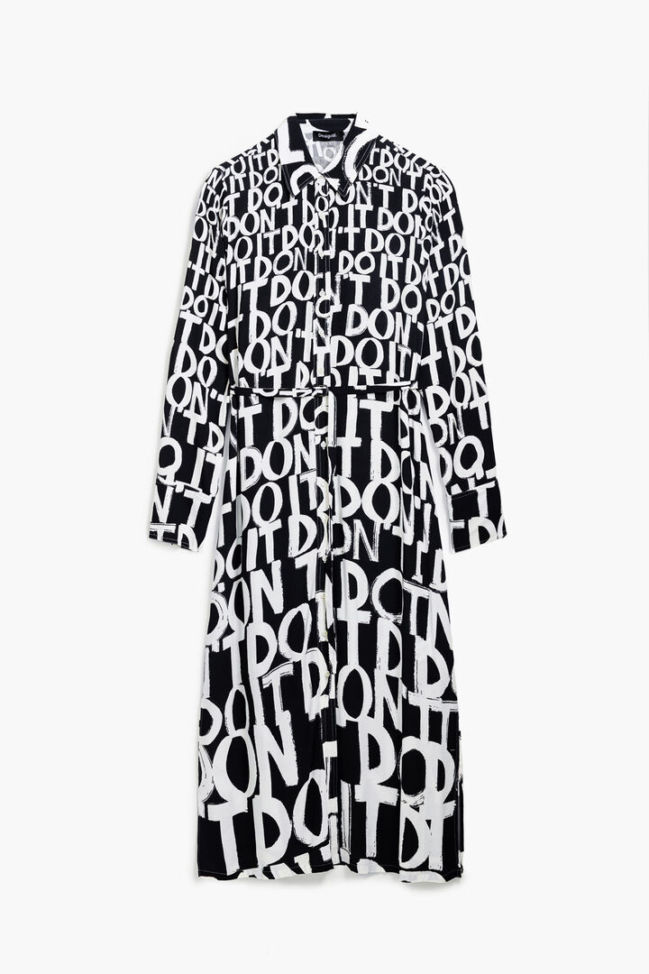 Vestido midi lettering | Desigual