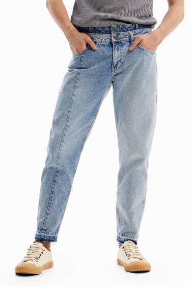 Karotten-Jeans doppelter Bund | Desigual