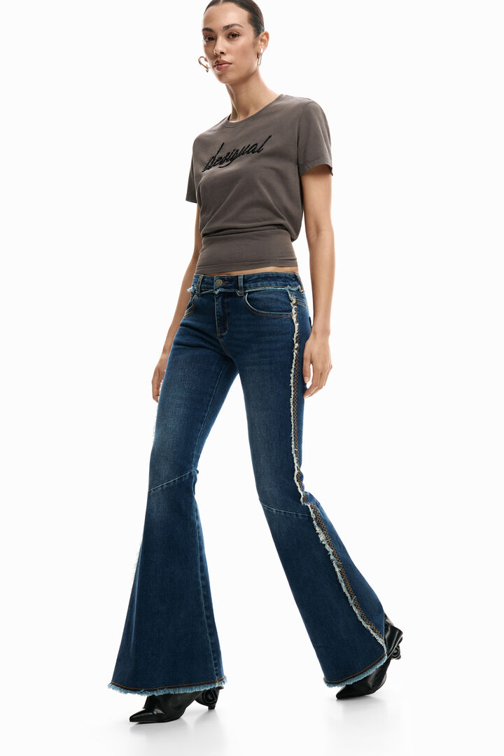 Flared frayed jeans | Desigual