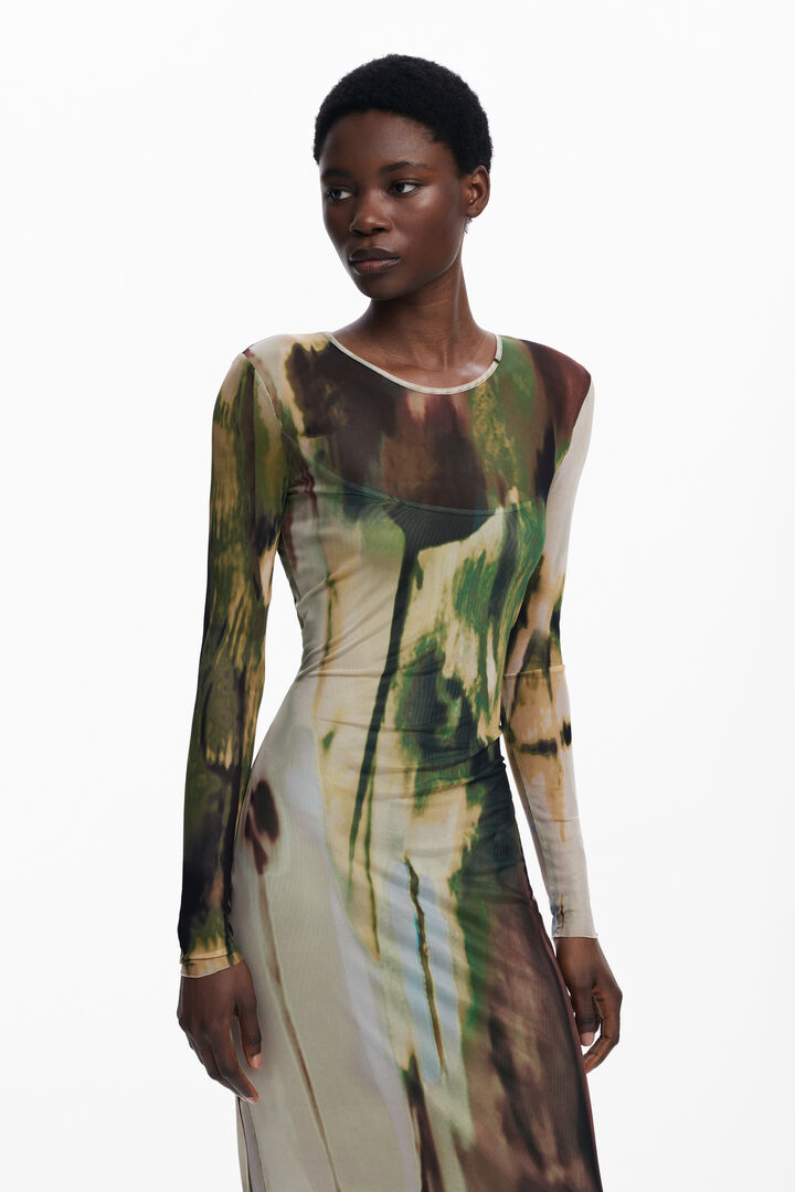 Vestido largo tul | Desigual