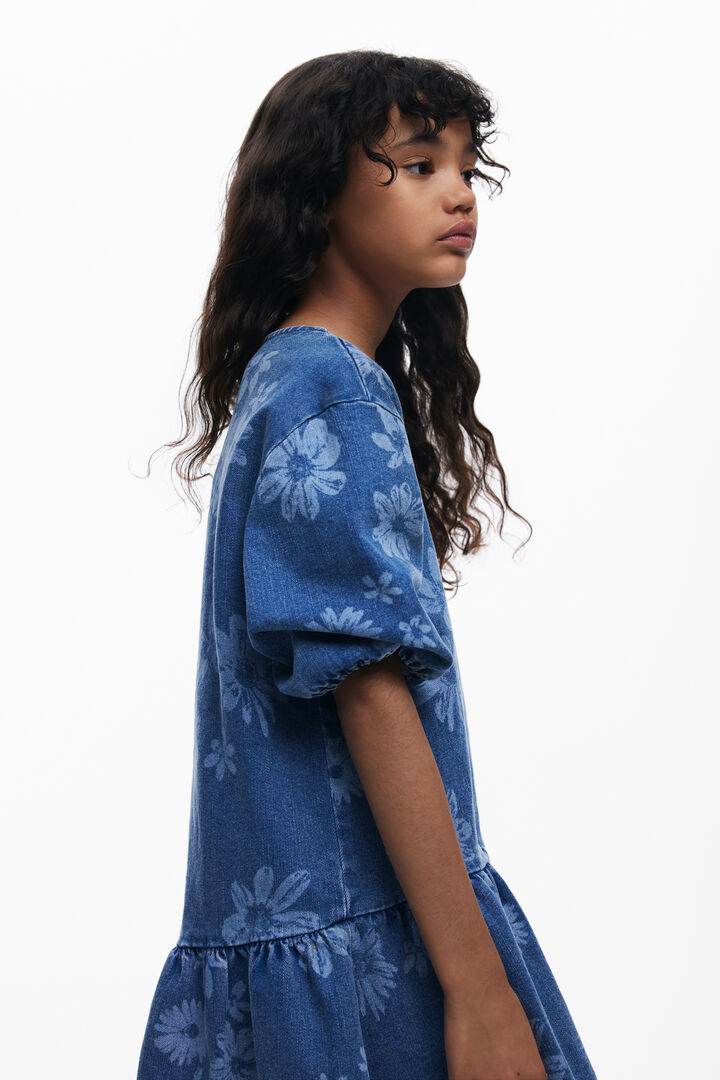 Vestido denim flores | Desigual