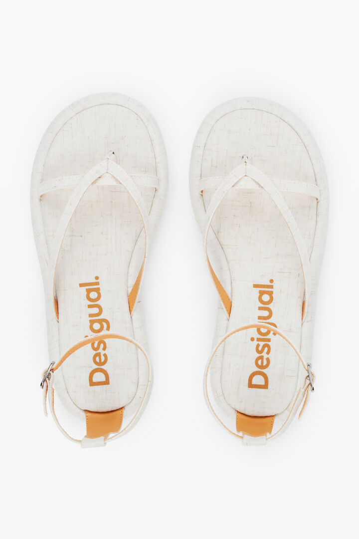 Crochet detail sandals | Desigual