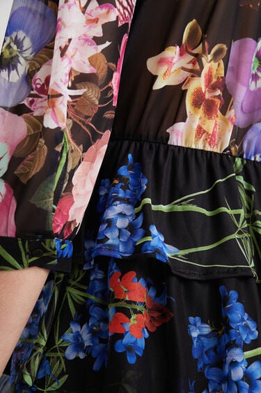 Obleka z orhidejami oblikovalca Christiana Lacroixa | Desigual