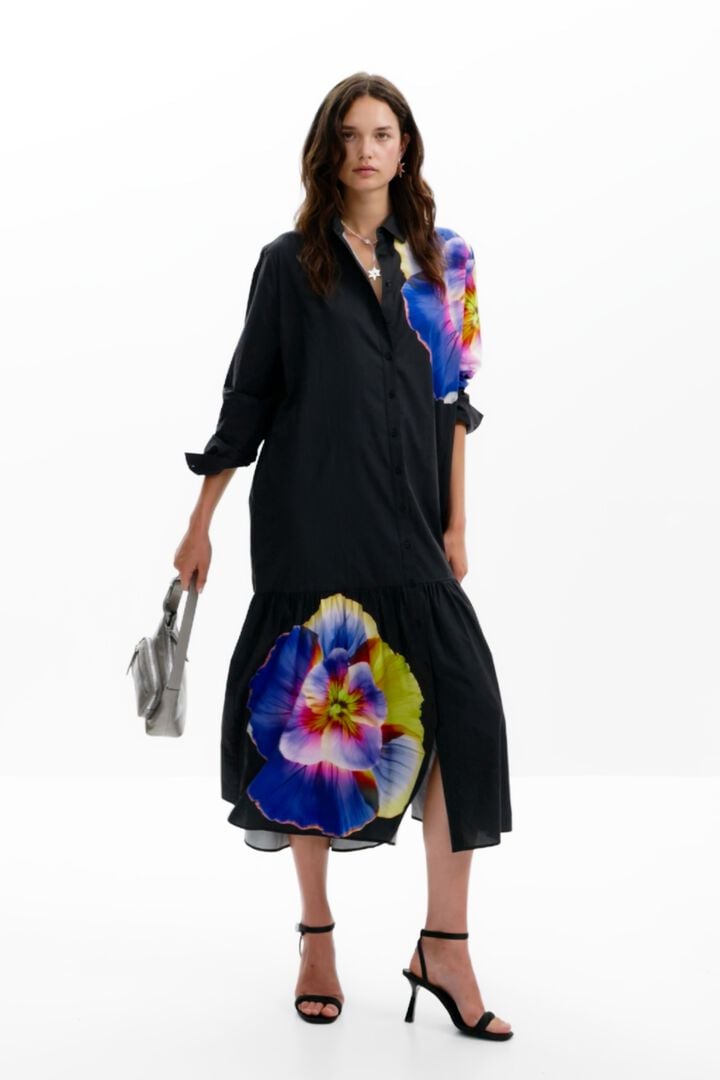 Vestido camisero flores M. Christian Lacroix | Desigual