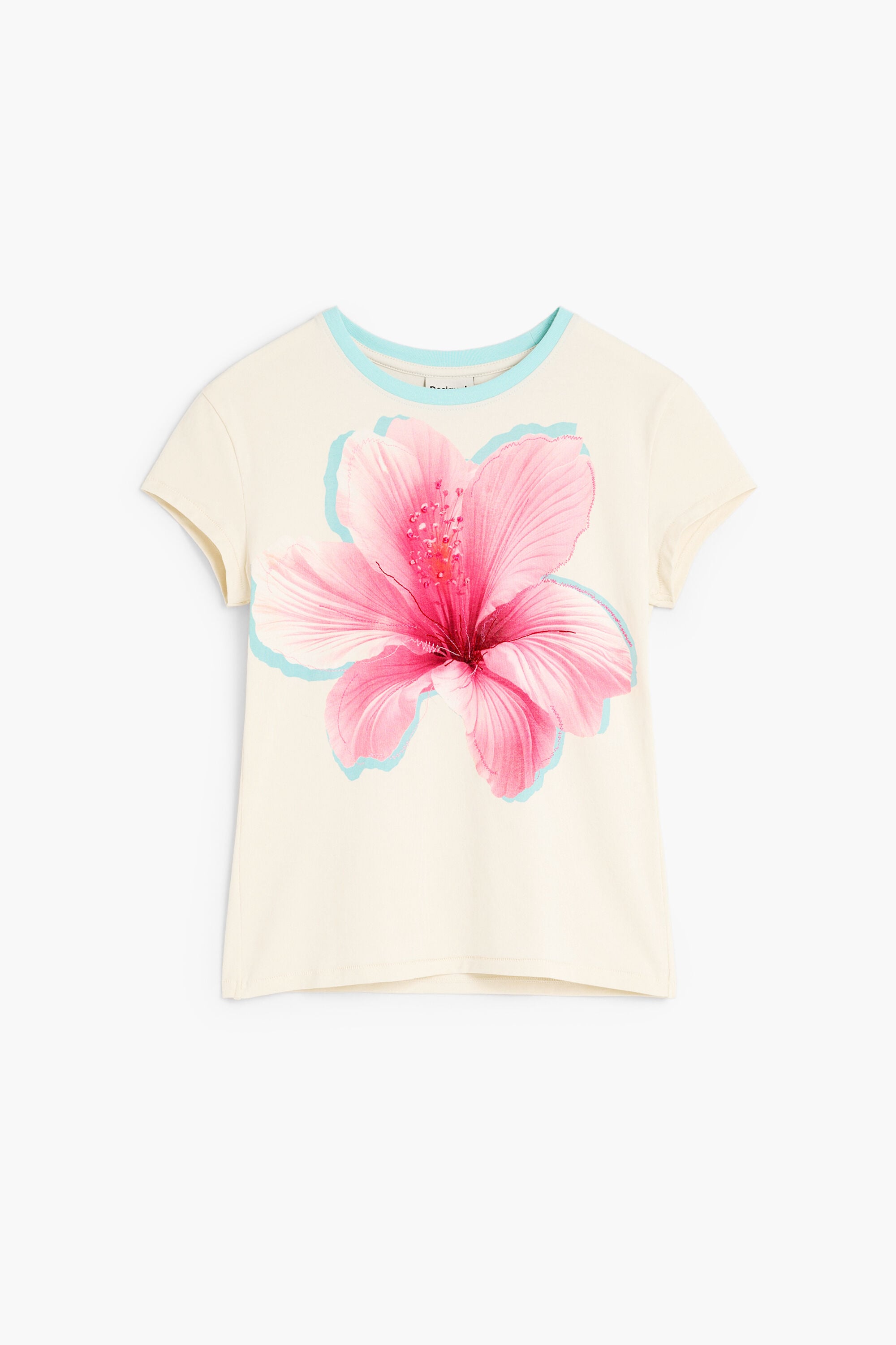 Desigual 花柄プリント 長袖Tシャツ XL 26WWTK51_1000_X.jpg