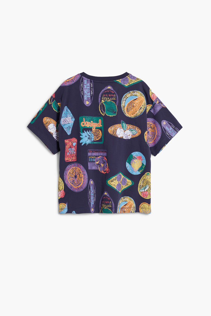 Camiseta sellos manga corta | Desigual